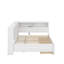 Lit de jour double avec tiroirs, tablette et port USB-316169557