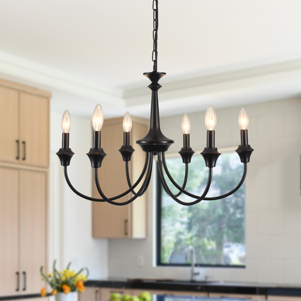 August Grove® Breckon 6 - Light Dimmable Chandelier | Wayfair