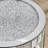 Mirror Round Table With Crystal Inlay