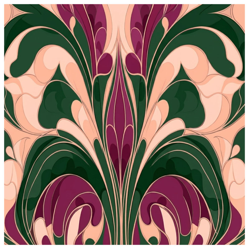 Floral Abstract Swirl Comforter, Twin
