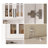 71'' H X 23.6'' W Kitchen Pantry With Bookcases, Glass Door Kitchen Storage Cabinet-12630036