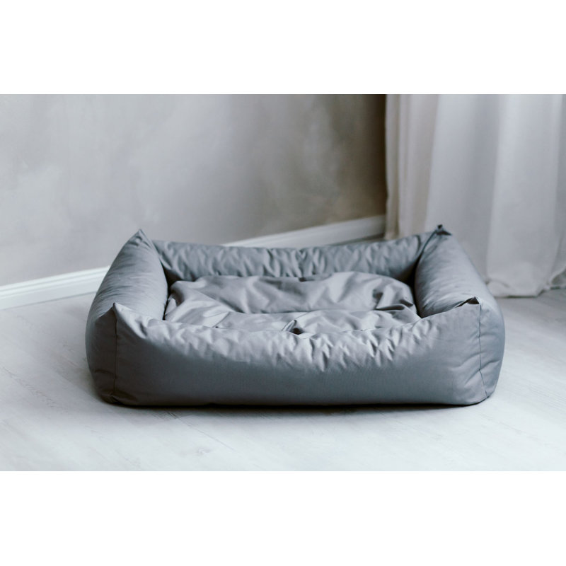 Theodis Pet Bed, 17cm H x 100cm W x 82cm D, Grey, Extra Large