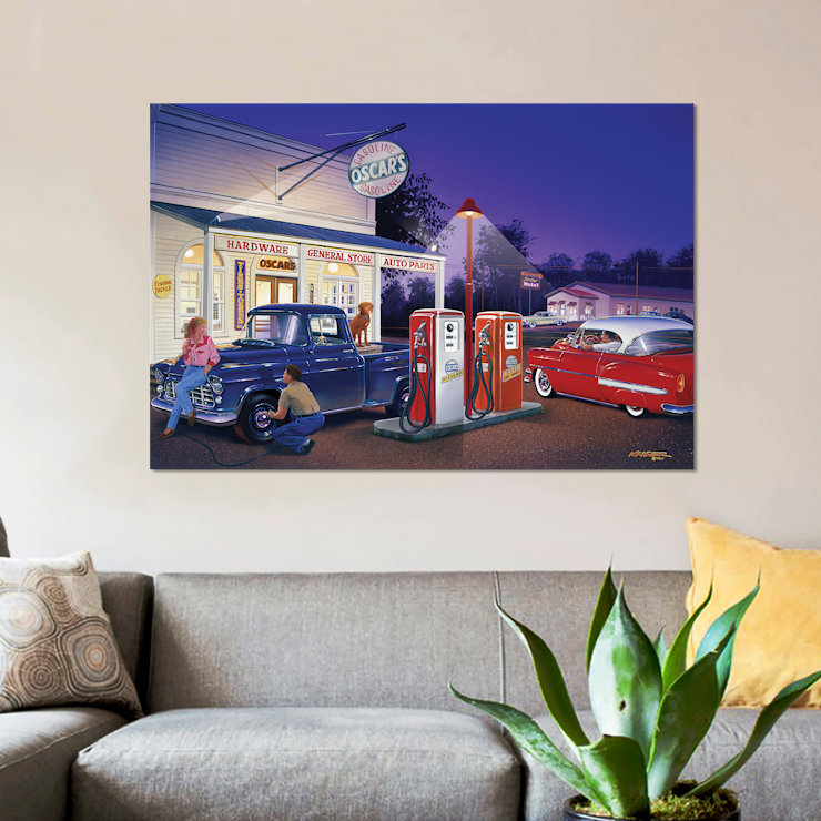 " Oscar " Print, 26" H x 40" W x 1.5" D, Wrapped Canvas