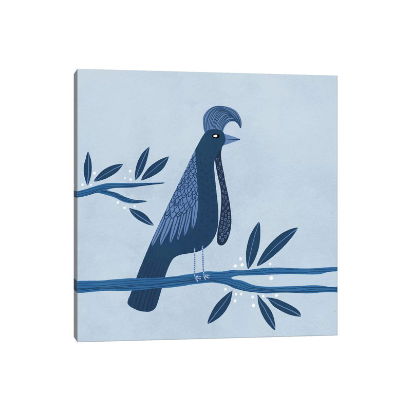 Umbrellabird by Nic Squirrell - Print on Canvas, Wrapped Canvas, 93.98 cm H x 93.98 cm W x 1.91 cm D
