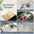 Multifunctional Handmade Stainless Steel Undermount Workstation Kitchen Sink with Waterfall Faucet and Noise Reduction