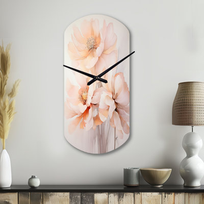 Tuttle - Cylinder Shape Decorative Cream Abstract Wall Clock