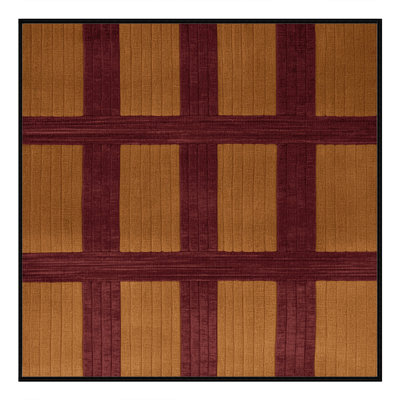 Machine Washable Trellis Red Area Rug