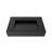 Pyramid 30" Wall Mounted Rectangular Solid Surface Bathroom Sink in Matte Finish, Black-2012398699