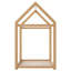 Lit simple en bois