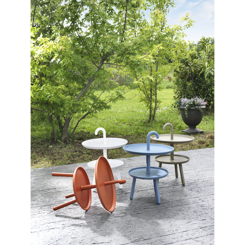 Degnan Round Outdoor Bar Table - 41 cm W 41 cm D, White