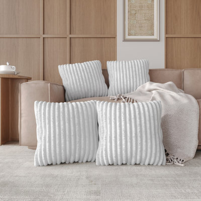 Laconia 18" X 18" Square Velvet Throw Pillow Covers