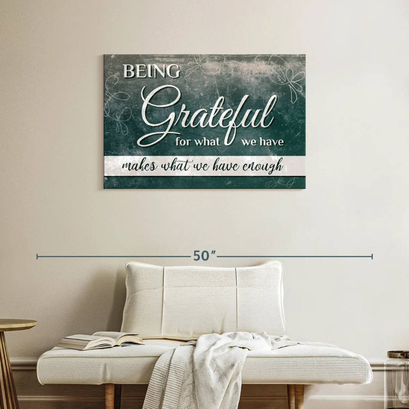 Citation Tergel Being Grateful, H 24 po x l 36 po