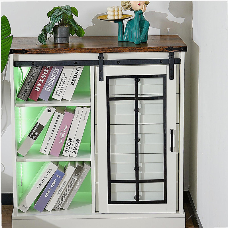 Armoire de rangement, buffet de cuisine pour la maison, armoire de rangement de salon contre le mur, armoire de rangement minimaliste moderne, blanc rétro