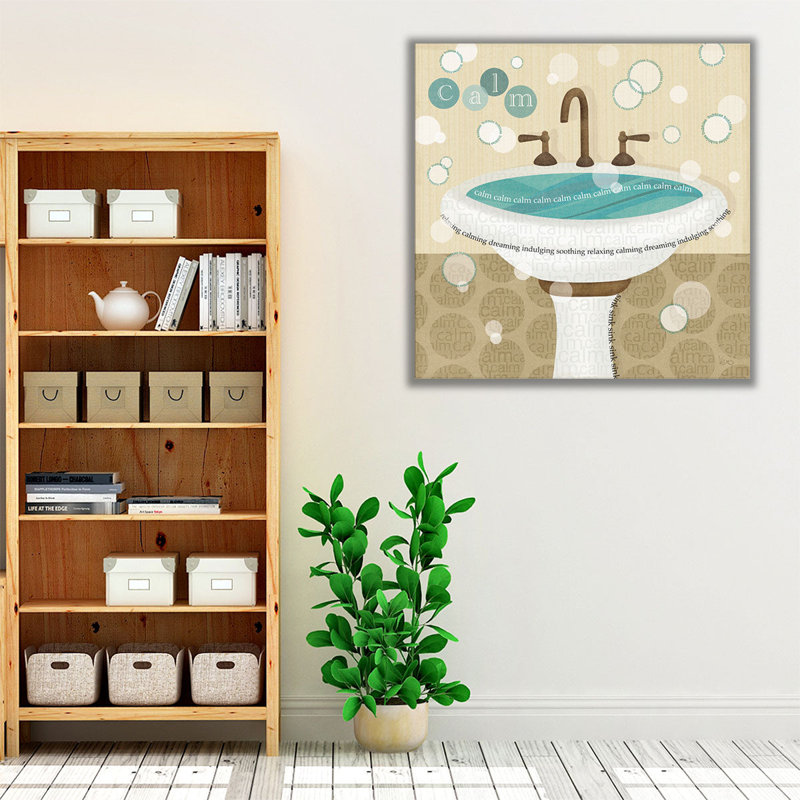 «Dancing Bubbles I», reproduction d'art sur toile, H 20 po x l 20 po