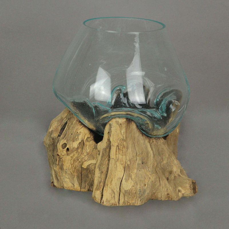 Latitude Handmade Wood Table Vase