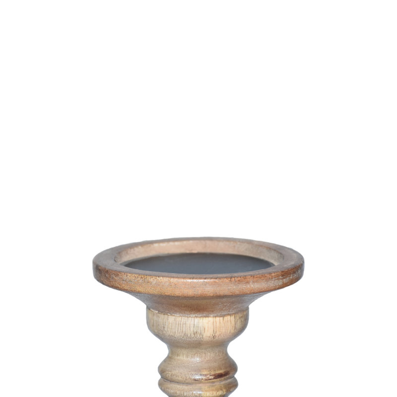 Wood Pillar, 2, Wallnut, 6"/9"/6"