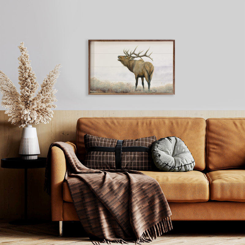 Majestic Elk Brown par James Wiens, H 10 po x l 16 po