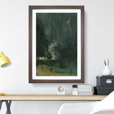 Nocturne in Black and Gold by James Mcneill Whistler - Picture Frame Painting