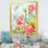 Roses rétro en fleurs avec libellule - décoration murale traditionnelle sur toile