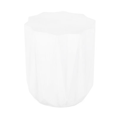Lightweight Magnesium Oxide End Table, 19" Package, Chic & Functional Concrete Side Table In Lightweight, 15.4"X15.4", Stylish Functional, Ready To Use