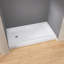 Base 60 po x P 32 po Base de douche à seuil simple en alcôve à 3 parois avec drain en fibre de verre