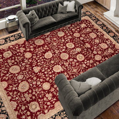 Tapis rectangulaire noué à la main