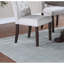 Chaise de salle à manger en tissu 2pc