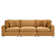 Commix Down Filled Overstuffed Performance Velvet 3-Seater Sofa In Green