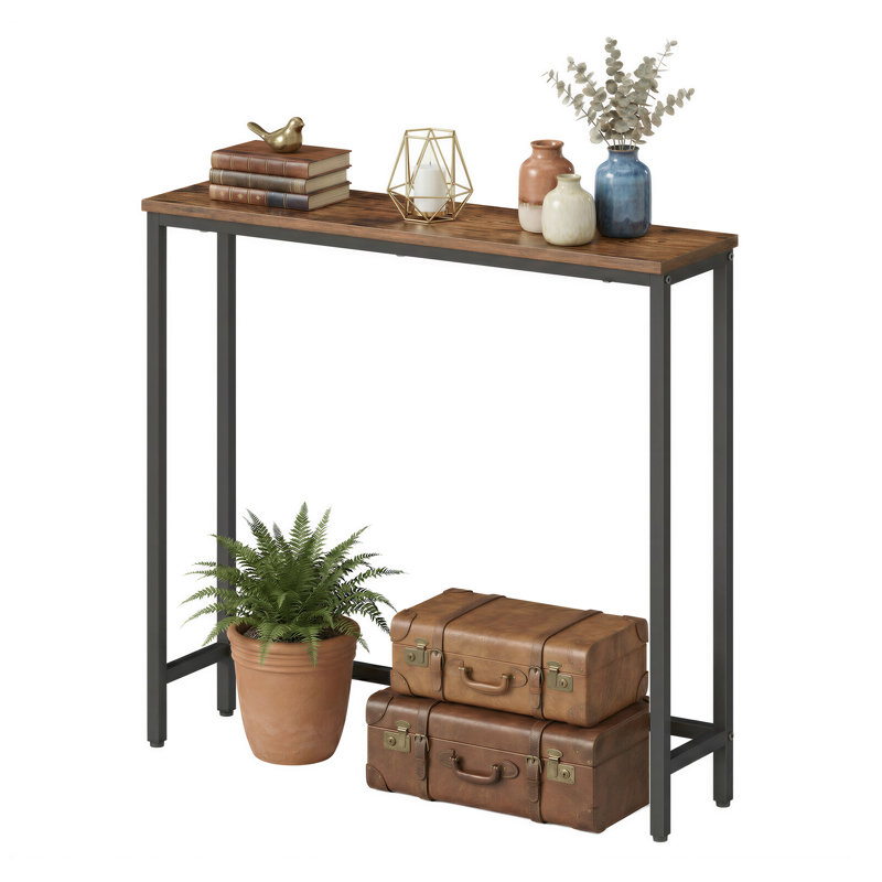 Console 31,5 po, Brun rustique / noir