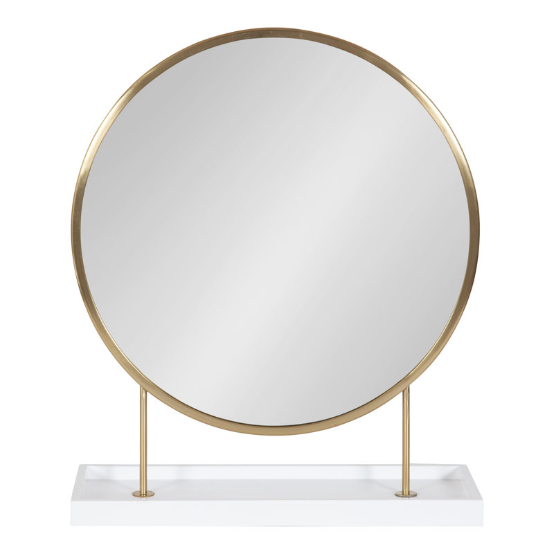Miroir d'appoint Abdul-Malik, Or/blanc