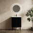 Meuble-lavabo autoportant Valdren de 24 po avec lavabo en céramique intégré