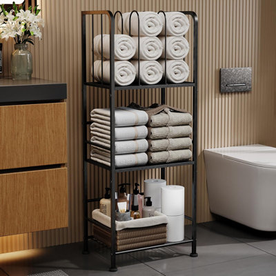 Floor-Standing Towel Rack With 3 Tiers
