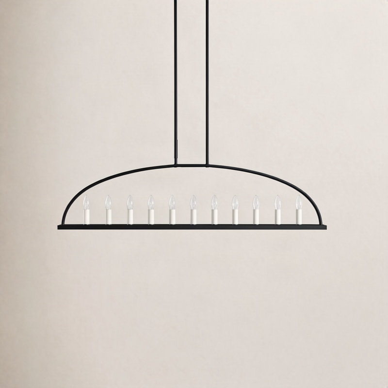 Roumel 11-Light Chandelier, Black