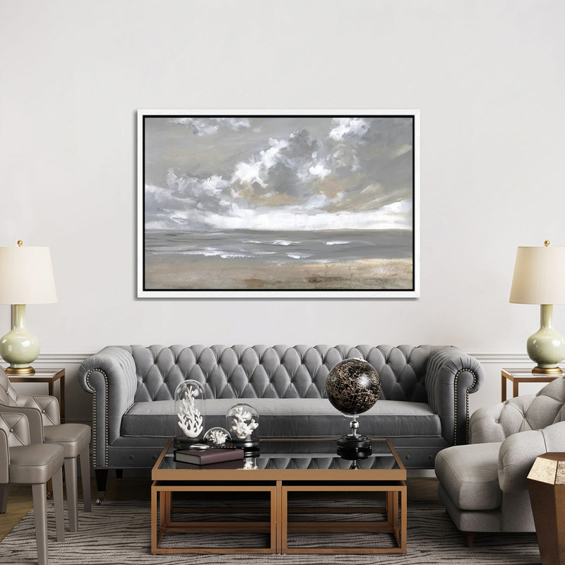 Windswept - Print on Canvas, 152.5 cm H x 101.5 cm W, White Framed