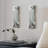 Faustine LED Flush Mounted Sconce Set of 2, Glam Mirror Lights