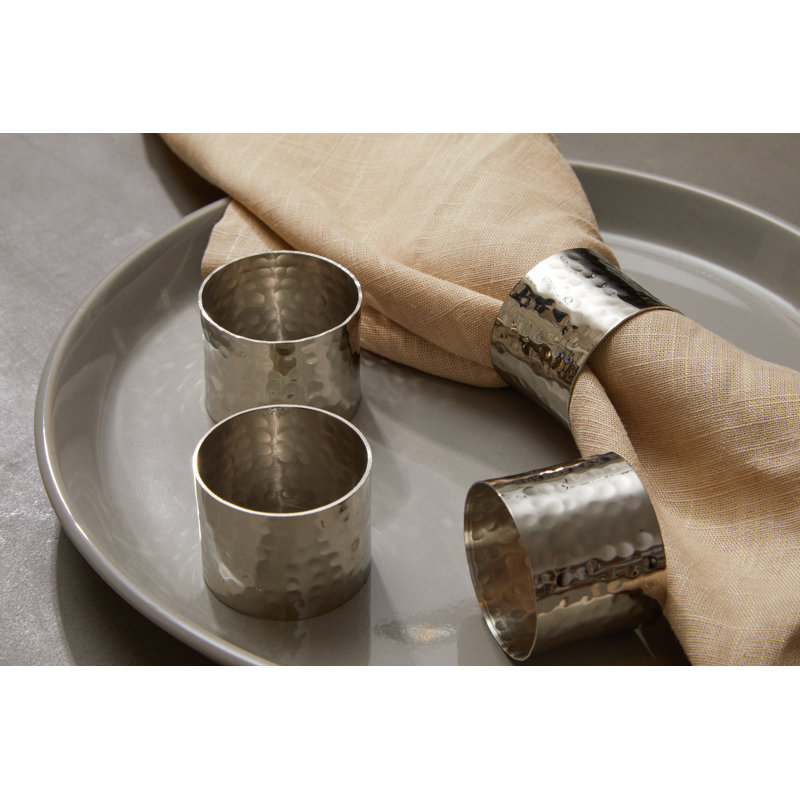 Metal Napkin Ring, Silver