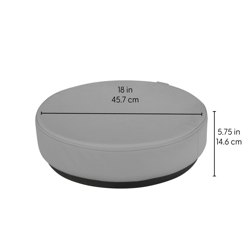 Coussin de plancher Pro Series avec base Wobble, paquet de 2, Gris