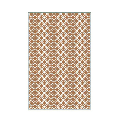 Stylish Woven Carpet, 5.2 x 7.5 Feet | 100% Polyester, 0.3 in Pile Height, Antibacterial, Non-Slip PVC Dot Underside | Machine Washable, 3D Digital Print | Perfect for Living Room, Bedroom & Home Décor