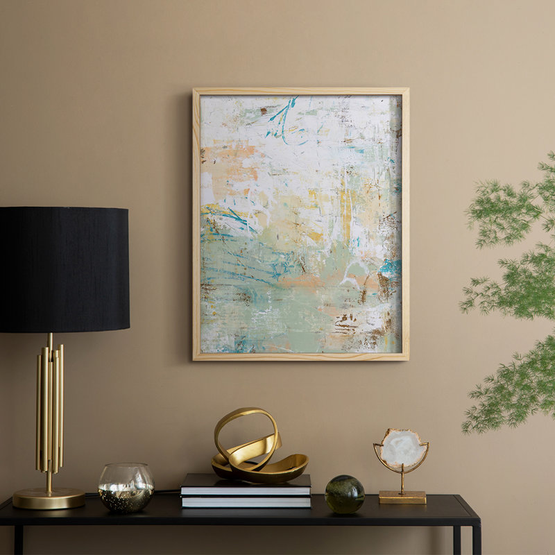 Island Jungle Framed Print - Solid Wood, 30" H x 24" W