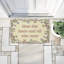 Tapis de porte d'extérieur à imprimé floral Bless This Home, par Lil 'Rue, 18 po x 30 po