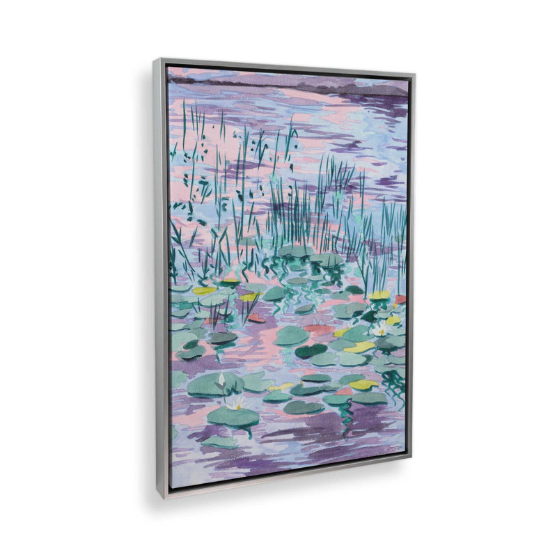 «Blush of the Sunset Sun I» par Melissa Wang, reproduction d'art, H 40 po x l 30 po, Argent argent