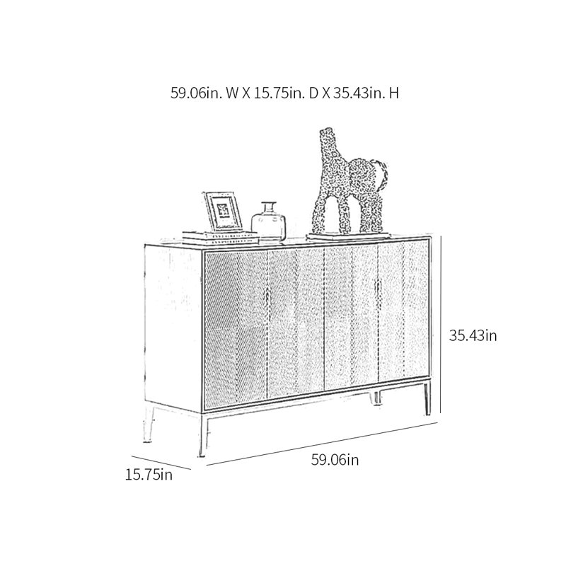 Buffet de luxe moderne et minimaliste