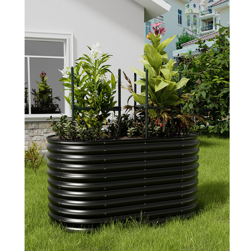 Capus Planter Box, 80cm H x 160cm W x 30cm D, Anthracite