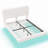 Boucle Fabric Floating Bed with Light-1705293170