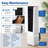 Portable Fan, 3 in 1 Evaporative Air Cooler, Swamp Cooler Fan with 4.5 Gal Water Tank, Remote & Timer, 3 Speeds, 120° Oscillation, Blows Cold Air for Home Office, Workshop and Garage