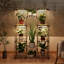  Support pour plante avec plante de culture, tablette en bois d'eucalyptus à 10 niveaux pour une utilisation intérieure / extérieure, luminaire chaud pour la décoration intérieure