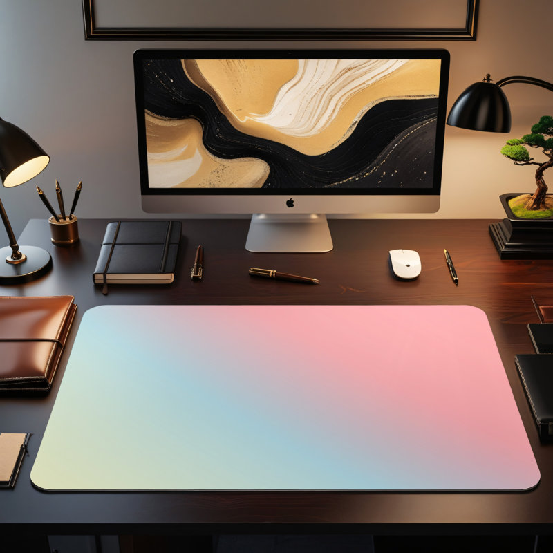 Polyester Desk Pad, 14.4x12.1