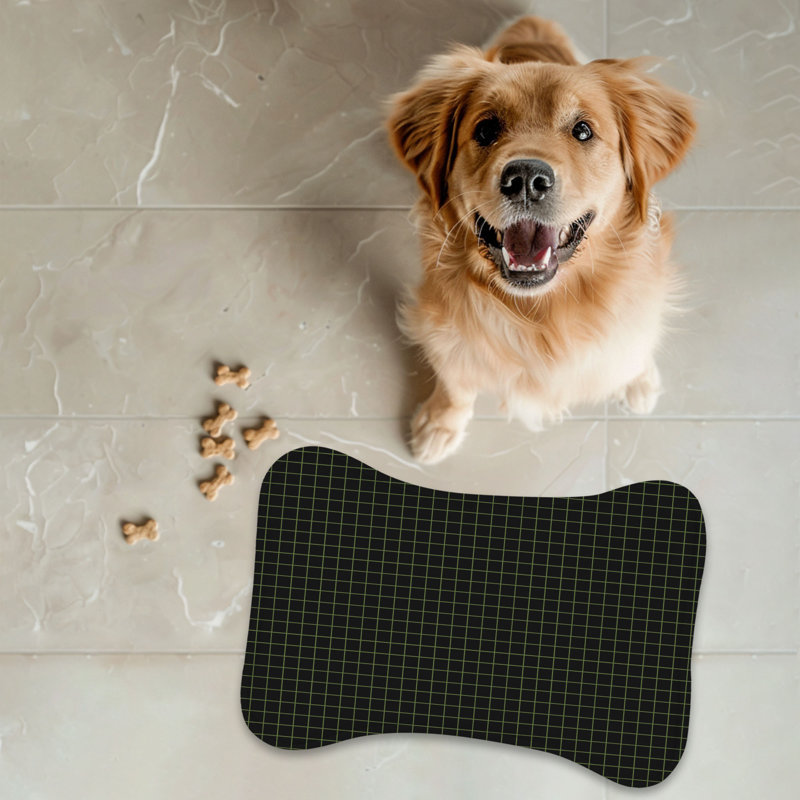 Olive Dust - 1 Piece Bone Shape Feeding Mat