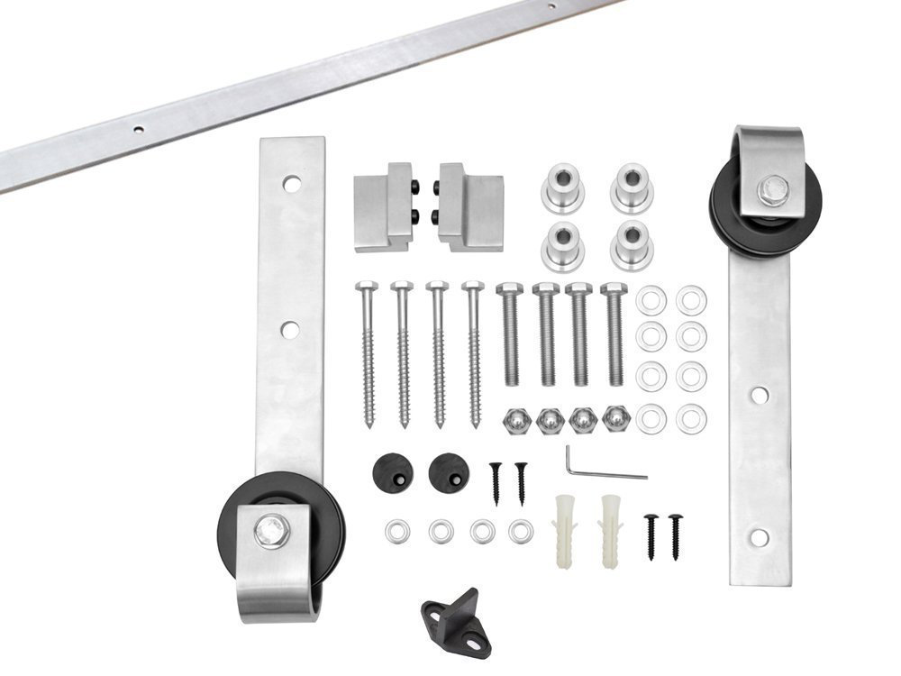 Interior Standard Single Track Barn Door Hardware Kit Calhome