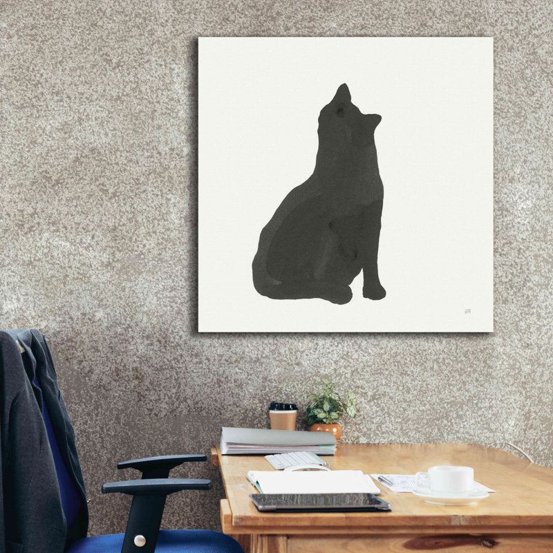 «Black Cat I» par Chris Paschke, H 37 po x l 37 po x P 1,5 po